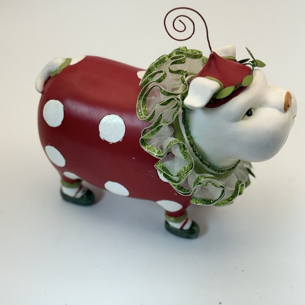 Patience Brewster 6" Merry Bulldog Christmas Figurine Dept 56 #9621